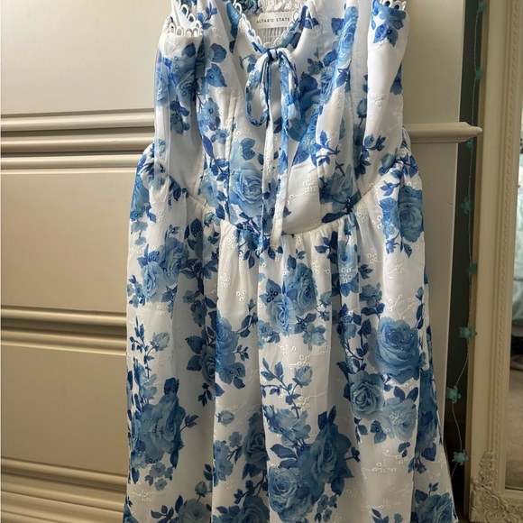 Altar'd State Dresses & Skirts - Altar'd State Blue Floral Dress